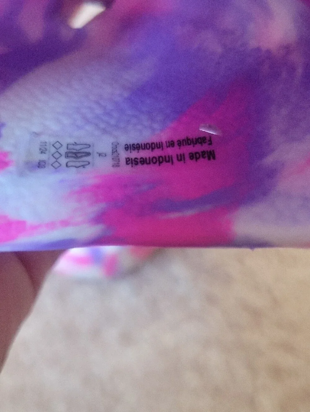 CROCS Kids Marble Swirl Clogs - Pink & Purple